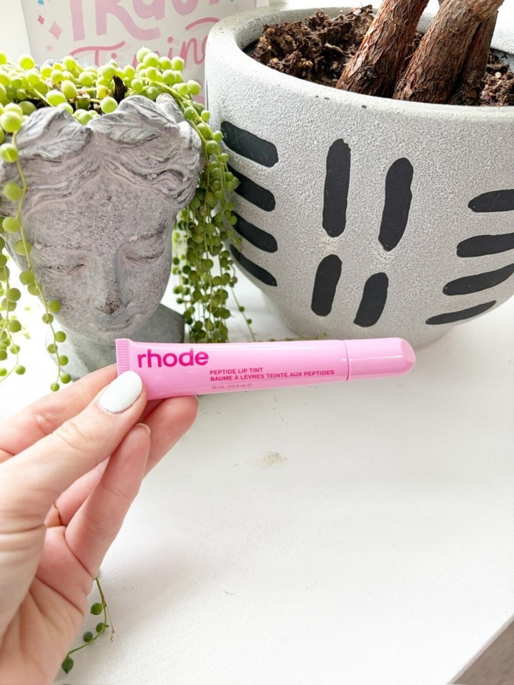 Rhode Peptide Lip Tint in Jelly Bean Glittery Pink